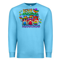 Ocean Blue love gnome no bounds Premium Sweatshirt - CowhideDigitalArt
