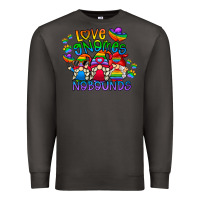 Smoke love gnome no bounds Premium Sweatshirt - CowhideDigitalArt
