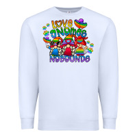 White love gnome no bounds Premium Sweatshirt - CowhideDigitalArt