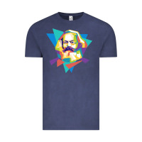 Vintage Denim karl marx get vintage Vintage Tee - linhVisuals