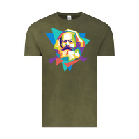 Vintage Olive karl marx get vintage Vintage Tee - linhVisuals