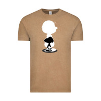 Vintage Coffee peanuts shadow silhouette Vintage Tee - linhVisuals
