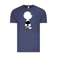 Vintage Denim peanuts shadow silhouette Vintage Tee - linhVisuals