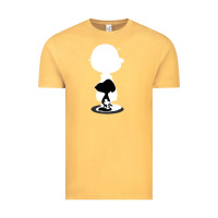 Vintage Mustard peanuts shadow silhouette Vintage Tee - linhVisuals