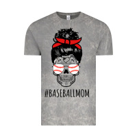 Cloud Rock Baseball Mom Skull Vintage Tee - linhVisuals