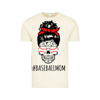 Baseball Mom Skull Vintage Tee | Teevron