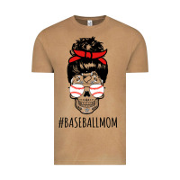 Vintage Camel Baseball Mom Skull Vintage Tee - linhVisuals