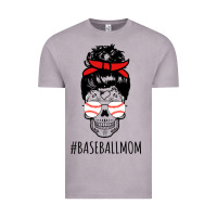 Vintage Zinc Baseball Mom Skull Vintage Tee - linhVisuals