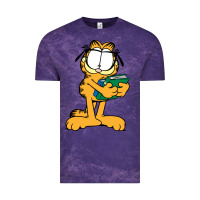 Cloud Purple garfiel Vintage Tee - linhVisuals