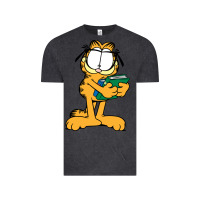 Vintage Black garfiel Vintage Tee - linhVisuals