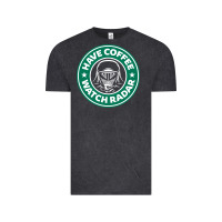 Vintage Black have coffee, watch radar new Vintage Tee - linhVisuals