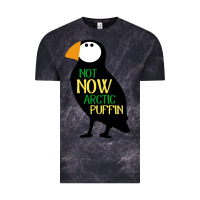 Cloud Black not now arctic puffin! ,  not now arctic puffin Vintage Tee - linhVisuals