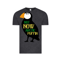 Vintage Black not now arctic puffin! ,  not now arctic puffin Vintage Tee - linhVisuals