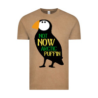 Vintage Coffee not now arctic puffin! ,  not now arctic puffin Vintage Tee - linhVisuals