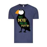 Vintage Denim not now arctic puffin! ,  not now arctic puffin Vintage Tee - linhVisuals