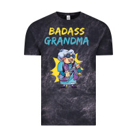 Cloud Black badass grandma family mother grandma t shirt Vintage Tee - linhVisuals