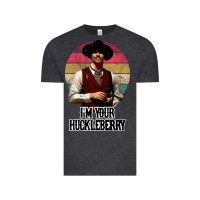 Vintage Black i'm your huckleberry Vintage Tee - linhVisuals