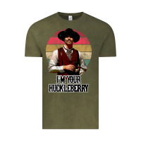 Vintage Olive i'm your huckleberry Vintage Tee - linhVisuals