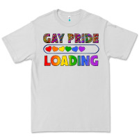 Dove Grey Western Gay Pride Loading LGBTQ+ Premium Tee - BundleAndBundleShop