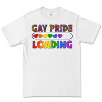 White Western Gay Pride Loading LGBTQ+ Premium Tee - BundleAndBundleShop
