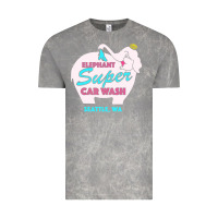 Cloud Rock pink elephant car wash Vintage Tee - linhVisuals