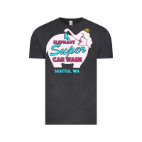 Vintage Black pink elephant car wash Vintage Tee - linhVisuals