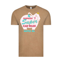 Vintage Coffee pink elephant car wash Vintage Tee - linhVisuals