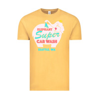 Vintage Mustard pink elephant car wash Vintage Tee - linhVisuals