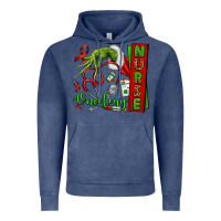 Vintage Denim Christmas Character Nurse Vintage Hoodie - NancyCooperArtShop