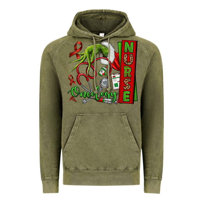 Christmas Character Nurse Vintage Hoodie by NancyCooperArtShop | Teevron