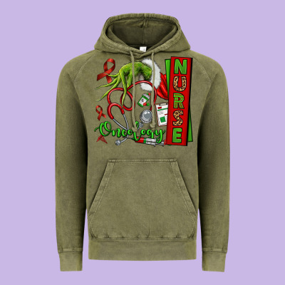 Christmas Character Nurse Vintage Hoodie Designed By Nancycooperartshop