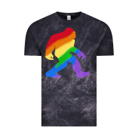 Cloud Black bigfoot t  shirt rainbow bigfoot t  shirt Vintage Tee - linhVisuals