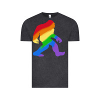 Vintage Black bigfoot t  shirt rainbow bigfoot t  shirt Vintage Tee - linhVisuals