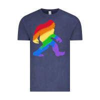 Vintage Denim bigfoot t  shirt rainbow bigfoot t  shirt Vintage Tee - linhVisuals
