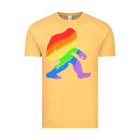 Vintage Mustard bigfoot t  shirt rainbow bigfoot t  shirt Vintage Tee - linhVisuals