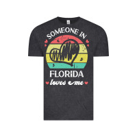 Vintage Black someone in florida loves me t  shirt someone in florida loves me funny Vintage Tee - linhVisuals