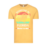 Vintage Mustard someone in florida loves me t  shirt someone in florida loves me funny Vintage Tee - linhVisuals