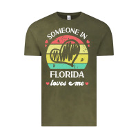 Vintage Olive someone in florida loves me t  shirt someone in florida loves me funny Vintage Tee - linhVisuals