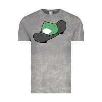Cloud Rock skateboarding frog Vintage Tee - linhVisuals