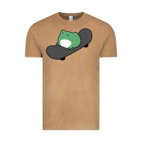 Vintage Camel skateboarding frog Vintage Tee - linhVisuals