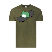 Skateboarding Frog Vintage Tee | Teevron