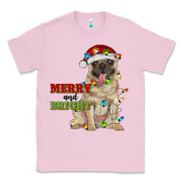 Bubblegum Pink merry and bright pug Classic Tee - RanaPortraitStore