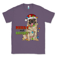 Lavender merry and bright pug Classic Tee - RanaPortraitStore