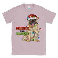 Lilac merry and bright pug Classic Tee - RanaPortraitStore