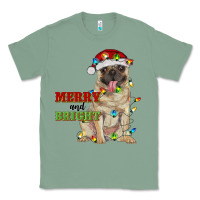 Sage merry and bright pug Classic Tee - RanaPortraitStore