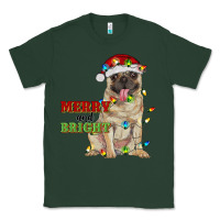 Sports Green merry and bright pug Classic Tee - RanaPortraitStore