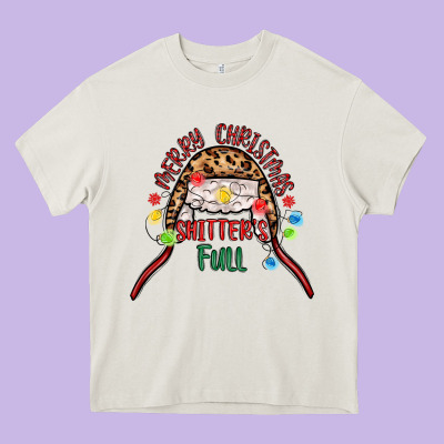 Merry Christmas Shitter S Full Heavy Core Tee Designed By Maliassmallbusiness