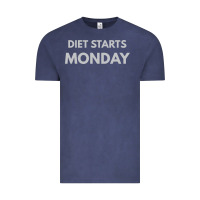Vintage Denim diet starts monday Vintage Tee - linhVisuals