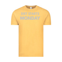 Vintage Mustard diet starts monday Vintage Tee - linhVisuals