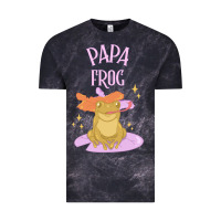 Cloud Black papa frog Vintage Tee - linhVisuals